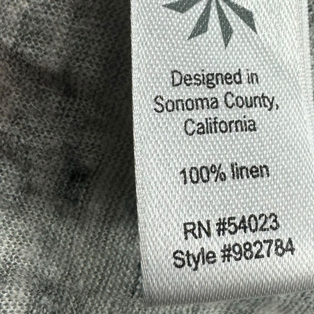 ATHLETA: Silver 100% Linen Long Length Tank Top -Size Large - Picture 7 of 9